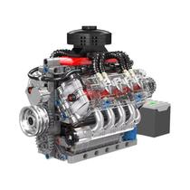 487PCS Blocos De Montagem Do Motor V8 LSX454, Modelo Técnico Simulado De Pequenas Partículas,