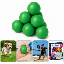 48x Bolinha Lisa Fisioterapia de Mãos Anti Stress Pet e Exercícios Frescobol