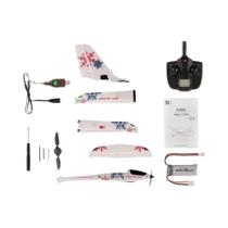 4CH 3D 6G Wltoys XK A800 RC Avião Controle Remoto Montagem Planador 24G Transmissor Futaba RTF