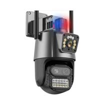 4K HD 9MP três lentes WIFI câmera IP rastreamento automático PTZ tela dupla P2P vigilância por vídeo 4K HD 9MP três lentes WIFI câmera IP rastreamento automático PTZ tela dupla P2P vigilância por vídeo