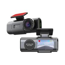 4K Lente Dupla Dash Cam Visão Noturna Carro DVR Wi-Fi GPS 24H Gravador De Vídeo De Estacionamento