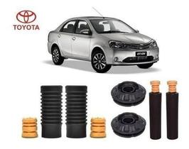 4kit Coxim Amortecedor Dianteiro Traseiro Toyota Etios Sedan 2012 2013 2014