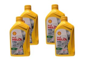 4L Óleo Lubrificante Shell Helix HX6 15W40 Semissintético Premium
