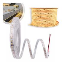 4m Fita Led Direto Na Rede Branco Quente 3000k 127v