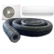 4mt Tubo Esponjoso Isolante Blindado Branco ou Preto 1/2 ou 1/4 ou 3/8