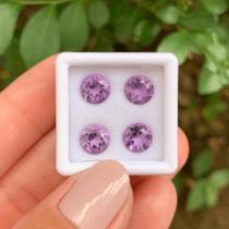 4ø Ametista Brilhante ø7mm 4,74ct 4ø Ametista Brilhante ø7mm 4,74ct