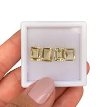 4ø Berilo Amarelo Baguete Retangular 6,40ct