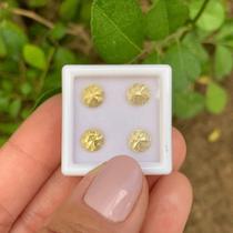 4ø Berilo Amarelo Brilhante ø6mm 3,33ct