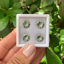 4ø Prasiolita Brilhante ø10mm 12,41ct