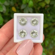 4ø Prasiolita Brilhante ø8mm 6,53ct