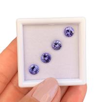 4ø Tanzanita Brilhante ø6mm 4,03ct 4ø Tanzanita Brilhante ø6mm 4,03ct