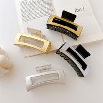 4pcs Acetic Acid Plate Hair Clip, Luxury Simple Fashion