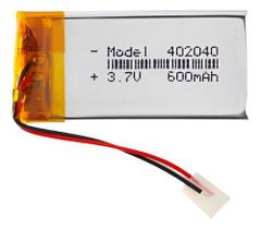 4pcs Bateria Óculos 3d Optoma Ae402040 600mah 2 Fios 3,7v