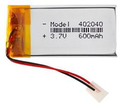 4pcs Bateria Óculos 3d Optoma Ae402040 600mah 2 Fios 3,7v