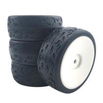 4pcs compatível com rc 1/10car pneus cubo de roda 12mm compati