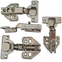 4pçs Dobradiça Caneco Pressão Reto Porta Armário Móveis 35mm