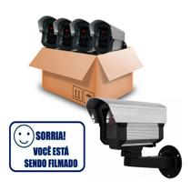 4pcs Micro Câmera Falsa Com Led P/ Segurança