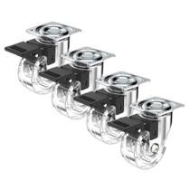 (4pçs) Roda C/ Rolamento 50mm C/ Freio Gel 50kg Por Rodízio (4pçs) Roda C/ Rolamento 50mm C/ Freio Gel 50kg Por Rodízio