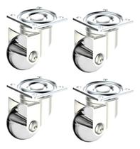 (4pçs) Rodízio 35mm Gel Silicone Giratorio Placa Soprano