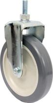 (4pçs) Rodizio Fixo Rosca 6pol. Pvc Anti Risco 85kg Por Roda (4pçs) Rodizio Fixo Rosca 6pol. Pvc Anti Risco 85kg Por Roda