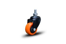 (4pçs) RODIZIO GIRAT ESPIGA RODA 50MM BP LARANJA ROLAMENTO (4pçs) RODIZIO GIRAT ESPIGA RODA 50MM BP LARANJA ROLAMENTO
