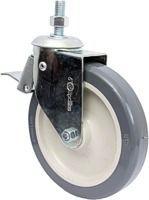 (4pçs) Rodizio Girat. Espiga Roscada C/ Freio 6pol. R612 Bp Pvc Anti Risco 85kg Por Roda (4pçs) Rodizio Girat. Espiga Roscada C/ Freio 6pol. R612 Bp Pvc Anti Risco 85kg Por Roda