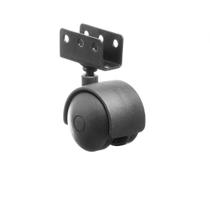 (4pçs) rodizio girat. roda 40mm preto placa em u 16mm moveis (4pçs) rodizio girat. roda 40mm preto placa em u 16mm moveis