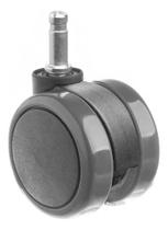 (4pçs) Rodizio Girat. Roda 65mm Pu Anti Risco, Pino 10mm