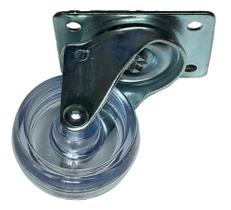 (4pçs) Rodizio Giratorio Roda 41mm San Incolor Placa 4 Furos (4pçs) Rodizio Giratorio Roda 41mm San Incolor Placa 4 Furos