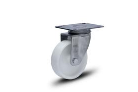 (4pçs) rodizio inox 304 giratorio placa roda 312 75mm nylon