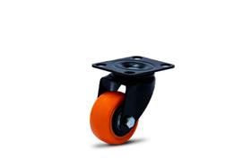 (4pçs) RODIZIO PRETO GIRAT PLACA RODA 50MM LARANJA ROLAMENTO (4pçs) RODIZIO PRETO GIRAT PLACA RODA 50MM LARANJA ROLAMENTO