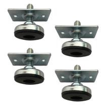 (4pçs) Sapata, Pé Nivelador C/ Placa 30x45mm Rosca 5/16