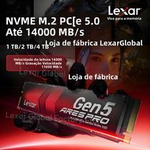 4TB 2TB 1TB Lexar ARES pro SSD PCIe 5.04 NVMe M.2 2280 Para PS5 Laptop PC Até 14000 MB/s De
