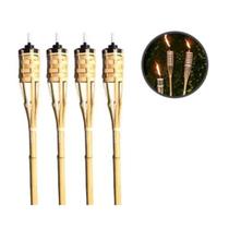 4Tocha Bambu Decoração Luau Festa Em Geral Reutilizável 100cm