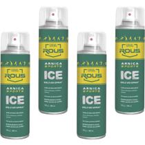 4UN Arnica Sports Ice Gelo Em Spray 280ML D'agua Natural