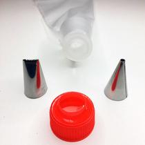 4Un Bicos Confeitar Decorar Bolos Tortas + Saco Branco 4Un Bicos Confeitar Decorar Bolos Tortas + Saco Branco