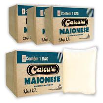 4Un Caixa Maionese Calcutá 2,8Kg Para Restaurante Lanches Petiscos Pastéis Batata Frita