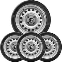 4un Calota Centro Roda Etios Yaris Grafite com Logo