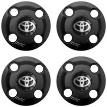 4un Calota Centro Roda Etios Yaris Preto Fosco com Logo