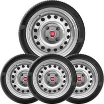 4un Calota Centro Roda Marea Brava Grafite com Logo 4un Calota Centro Roda Marea Brava Grafite com Logo