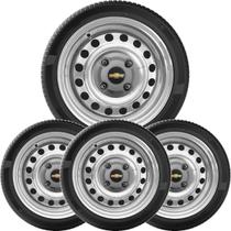 4Un Calota Centro Roda Monza Omega Grafite Com Logo