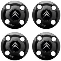 4un Calota Centro Roda Universal C3 Xsara Black Piano