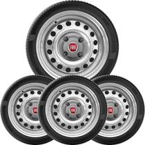 4Un Calota Centro Roda Uno Fiorino Elba Premio Grafite