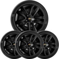 4un Calota ONIX PRISMA CORSA CELTA Aro 14 Black Piano 191cb