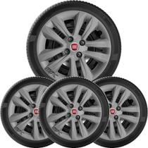 4Un Calota Palio Siena Uno Punto Aro 14 Grafite 191Cb 4Un Calota Palio Siena Uno Punto Aro 14 Grafite 191Cb