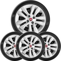 4un Calota PUNTO PALIO IDEA SIENA Aro 15 Prata 192cp 4un Calota PUNTO PALIO IDEA SIENA Aro 15 Prata 192cp