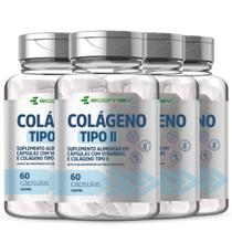 4Un Colágeno Tipo 2 Com Vitaminas Concentrado 500mg 240Cáps Ecomev