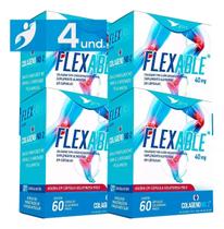 4un Colágeno Tipo 2 não Desnaturado 40mg - 60 CGM - Flexable - GLOBAL 4un Colágeno Tipo 2 não Desnaturado 40mg - 60 CGM - Flexable - GLOBAL