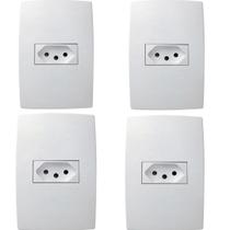 4un - Conjunto 4x2 Tomada 2P+T 10A Pialplus 615080 4un - Conjunto 4x2 Tomada 2P+T 10A Pialplus 615080