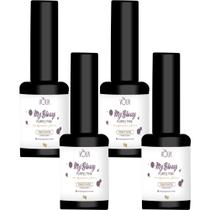 4UN Esmalte Em Gel My Glossy Purple Pink 9g Volia